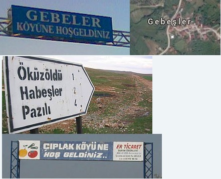 Türkiye'nin en özgün/güzel köy isimlerine örnekler verebilir misiniz?