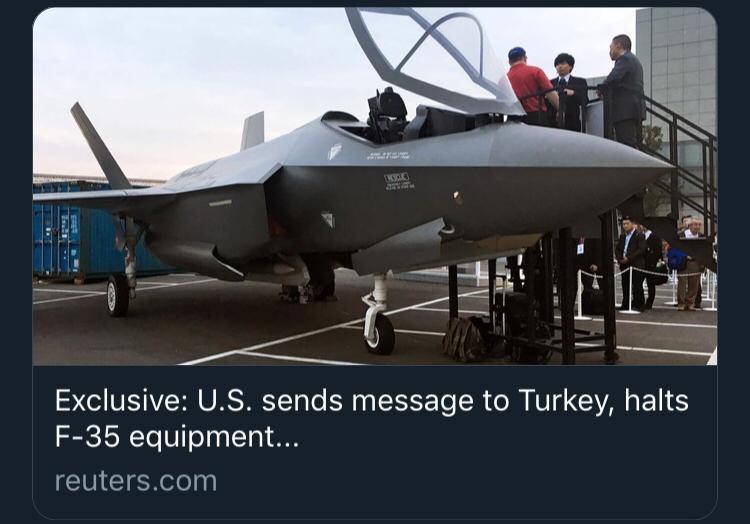 Amerika Türkiye'ye F-35 Teslimatını Durdurdu
