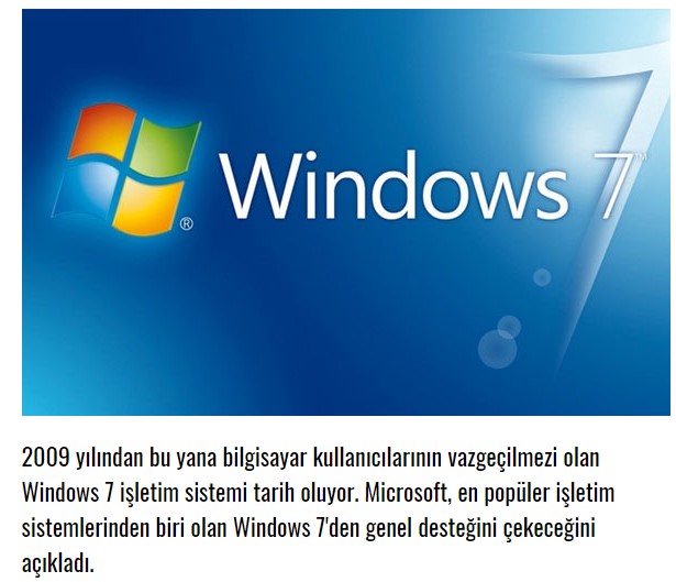 Windows 7 Bitti mi?