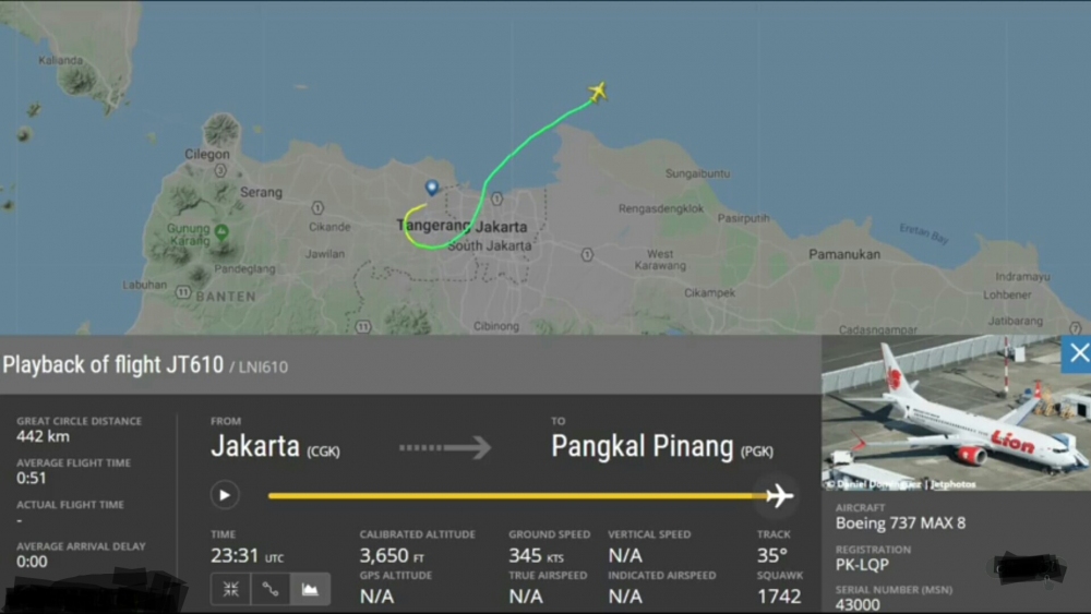 Jakarta'dan kalkan ve denize düşen uçağın hangi rotayı izledikten sonra düştüğünü biliyor musunuz?