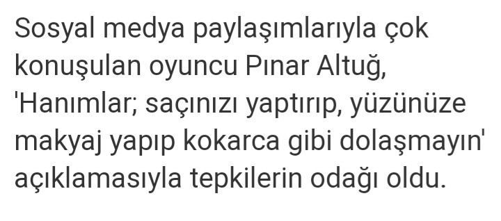 Pınar Altuğ'un bu paylaşımına bayanlardan tepkiler gecikmedi?