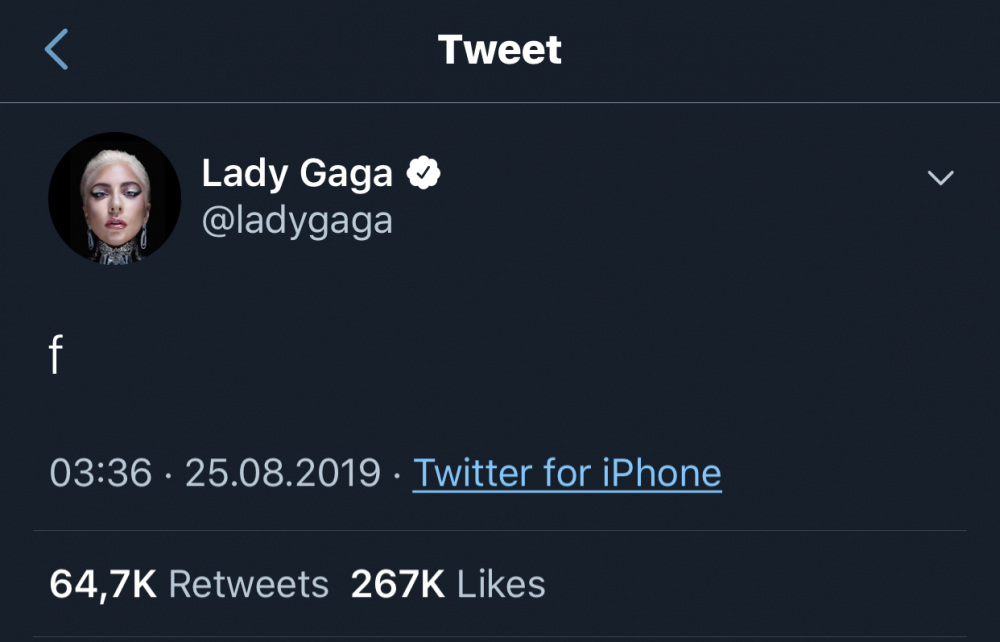 Lady Gaga’nın bu tweeti nasıl bu kadar beğeni alabiliyor? (Fotoğraf)
