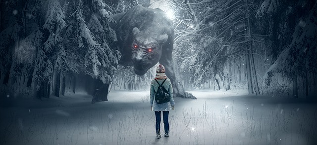 Ormanda gezintiye çıktığınızda böyle bir canavarla karşılaşsanız ne yapardınız?