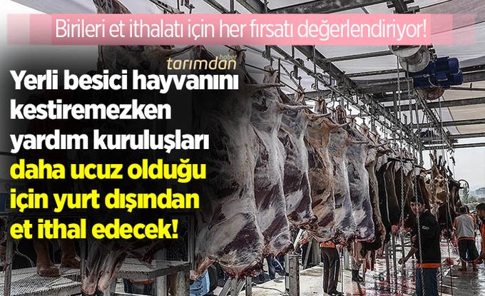 Türkiye et ithalatına doymuyor!