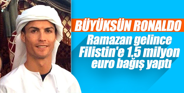 Ronaldo'dan Filistin'e ramazan yardımı! 1,5 milyon euro