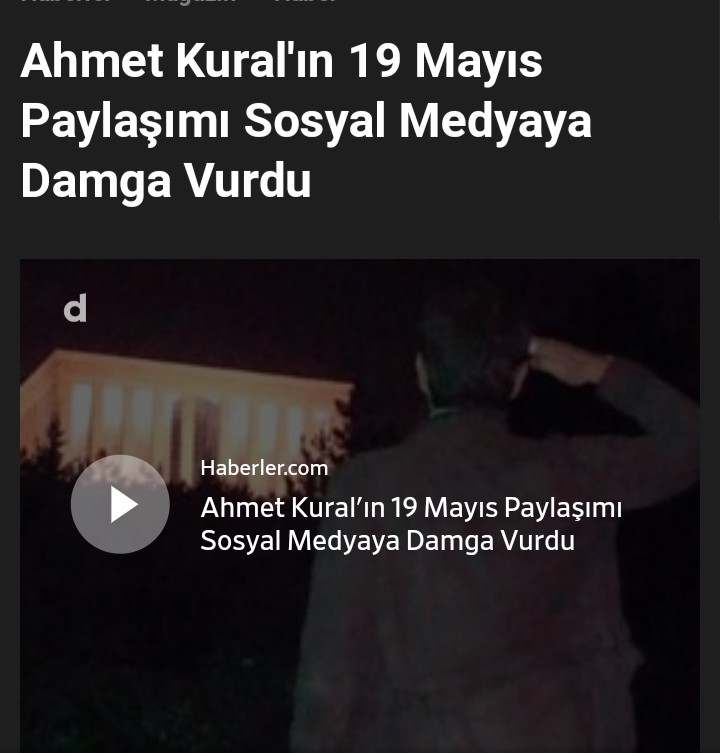 Ahmet Kural'ın 19 Mayıs kutlaması sosyal medyada hit oldu?