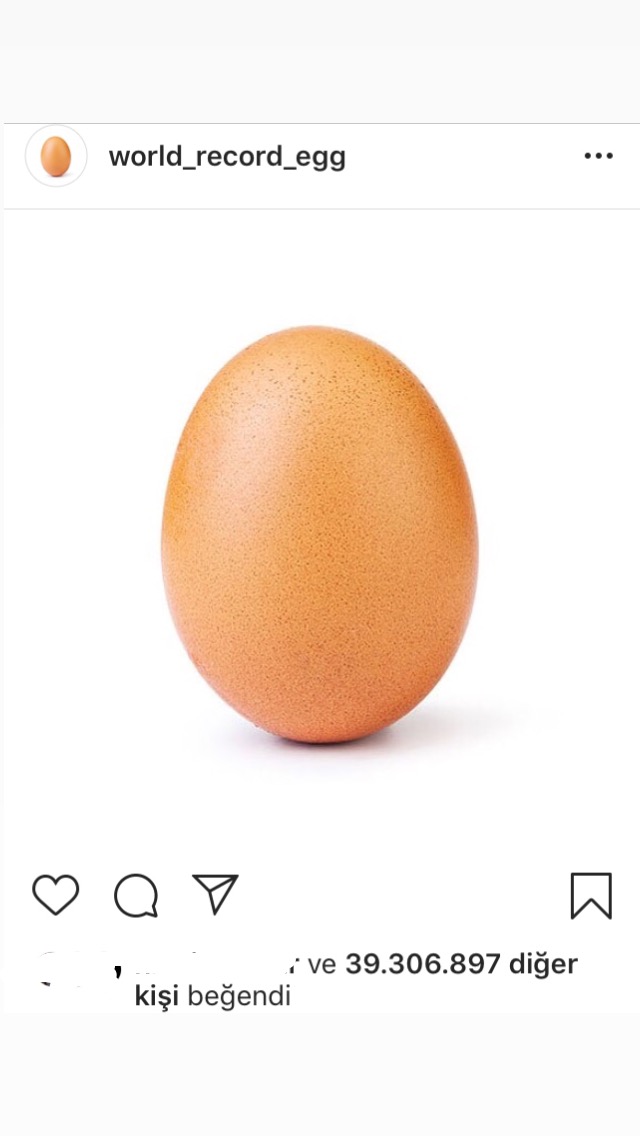 Son günlerde bu yumurtanın (ektedir.) instagramda 40 milyon beğeni almasının sebebi nedir?