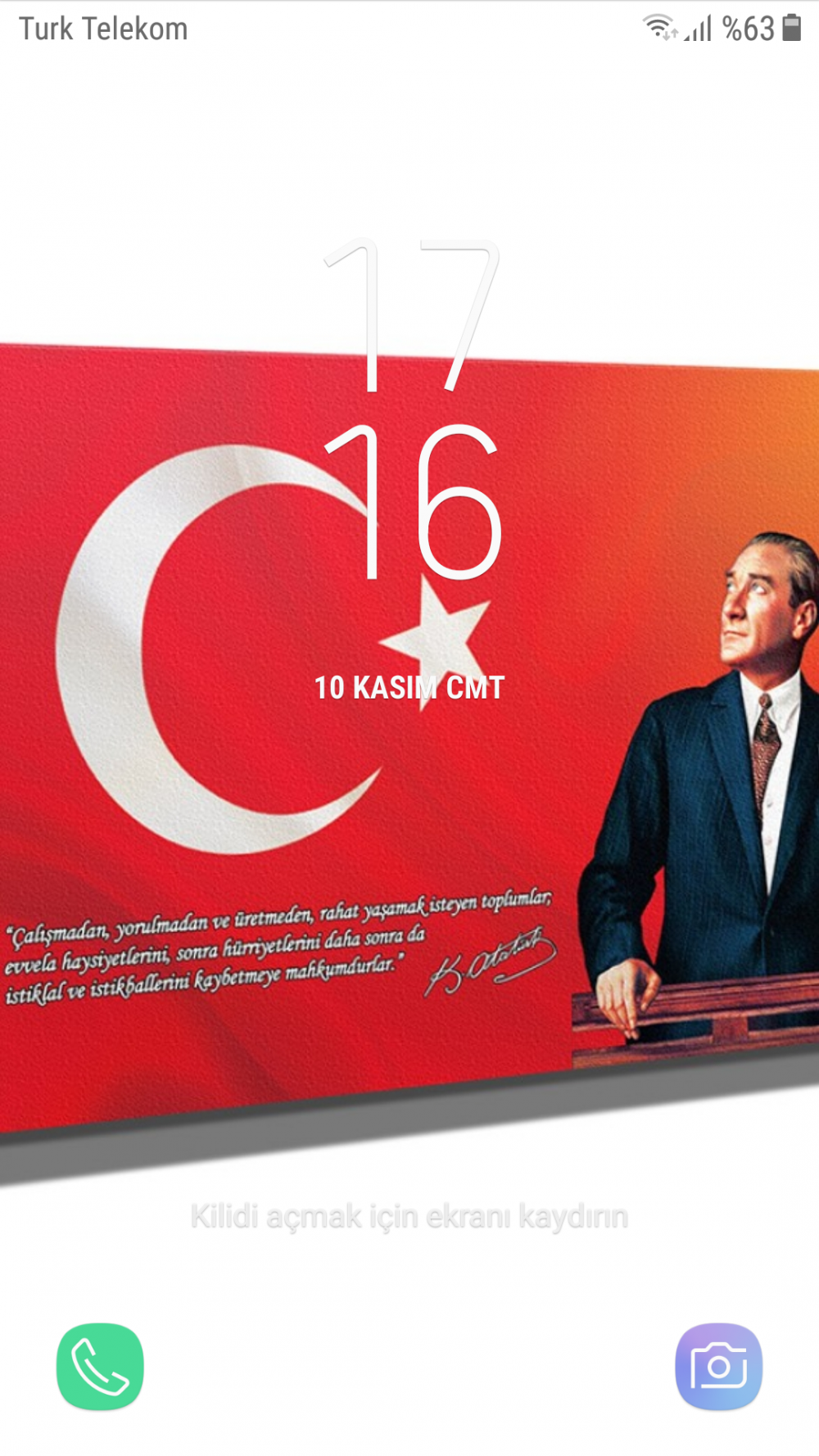 Başkomutan Mustafa Kemal Atatürk. Ne demiş biliyor musunuz? Resimde yazıyor.