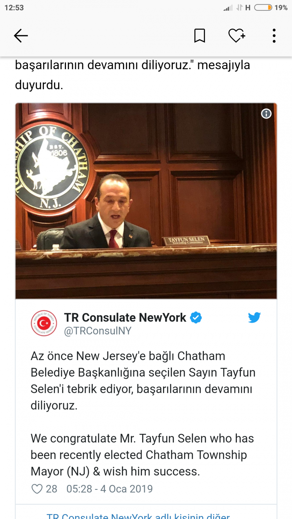 Amerika da ilk kez bir Türk belediye başkanı seçildi haberin detayı açıklama da