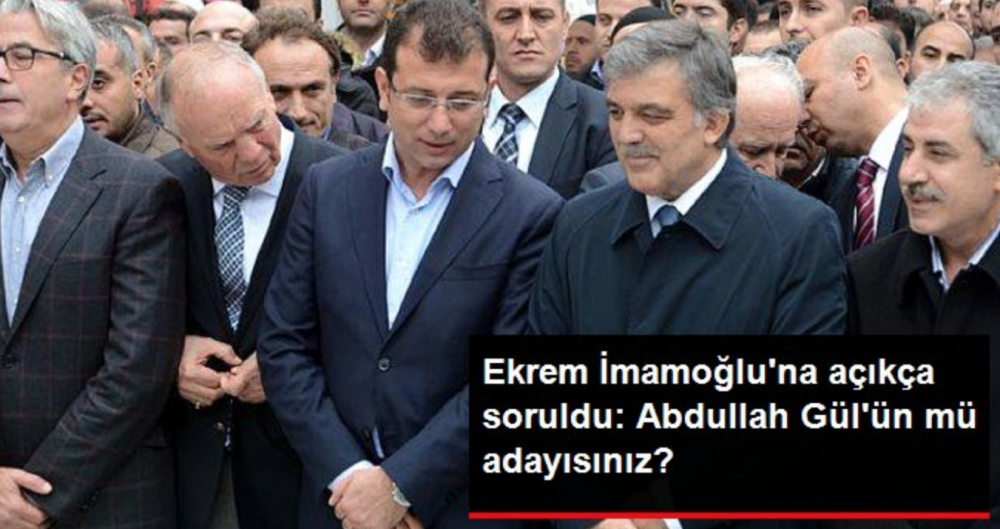 Ekrem İmamoğlu sizce gerçekten Abdullah Gül'ün adayı mı? İmamoğlu bakın bu soruya ne cevap verdi!!!
