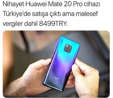 Huawei Mate 20 Pro Ne Kadar?