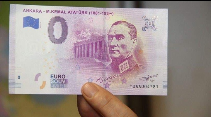Avrupa Merkez Banka'sının koleksiyon amaçlı bastığı Atatürk resimli 0 Euru hakkın da ne düşünüyorsunuz ? (resim ekte)
