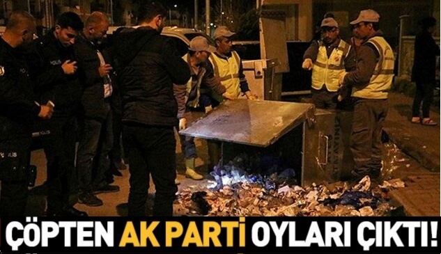 Antalya Kepez'de Çöpten AK Parti Oyları Çıktı!