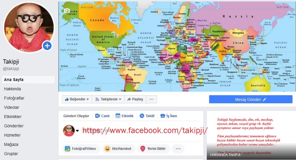 Takipji adlı bir facebook adresimiz var, takip etmek ve beğenmek ister misiniz?