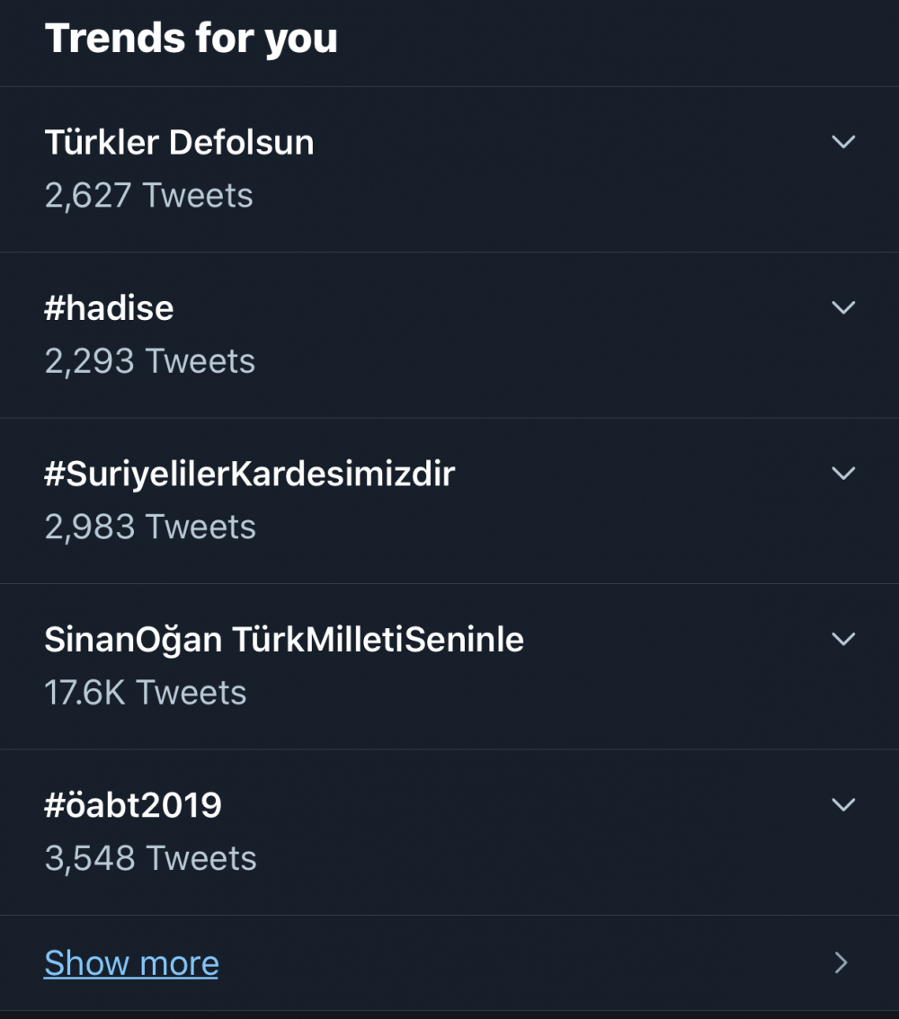 ‘Türkler defolsun’ etiketi Twitter’da trendler listesinde birinci oldu. Bu konu hakkında ne düşünüyorsunuz?