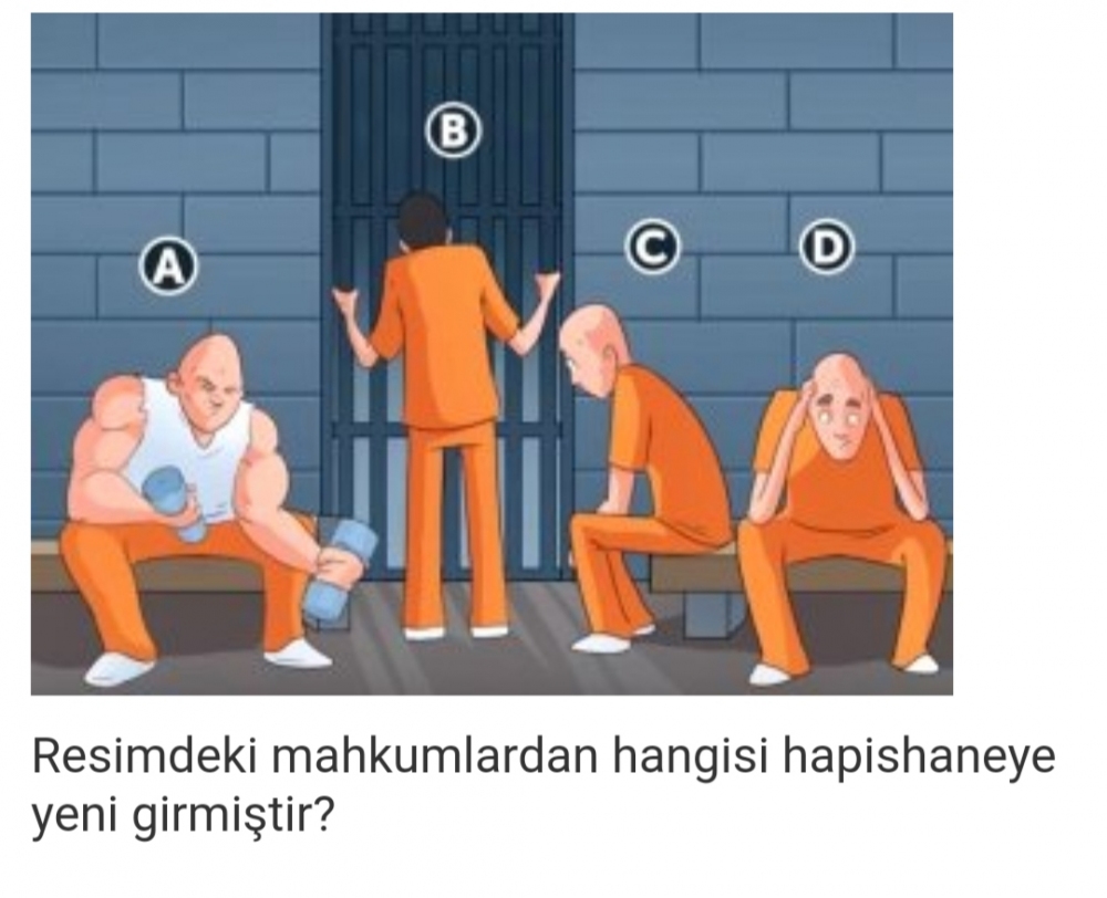 Kimse doğru cevabı bilemiyor! Bu mahkumlardan hanigisi yeni?